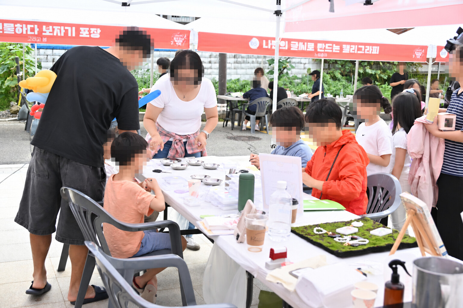 지난해 동두천시 책문화축제 야외 체험 부스